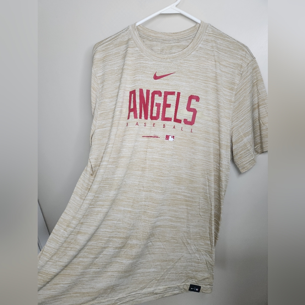 Men's Nike Dri Fit Angels Baseball T-shirt Sz XL - Picture 3 of 7